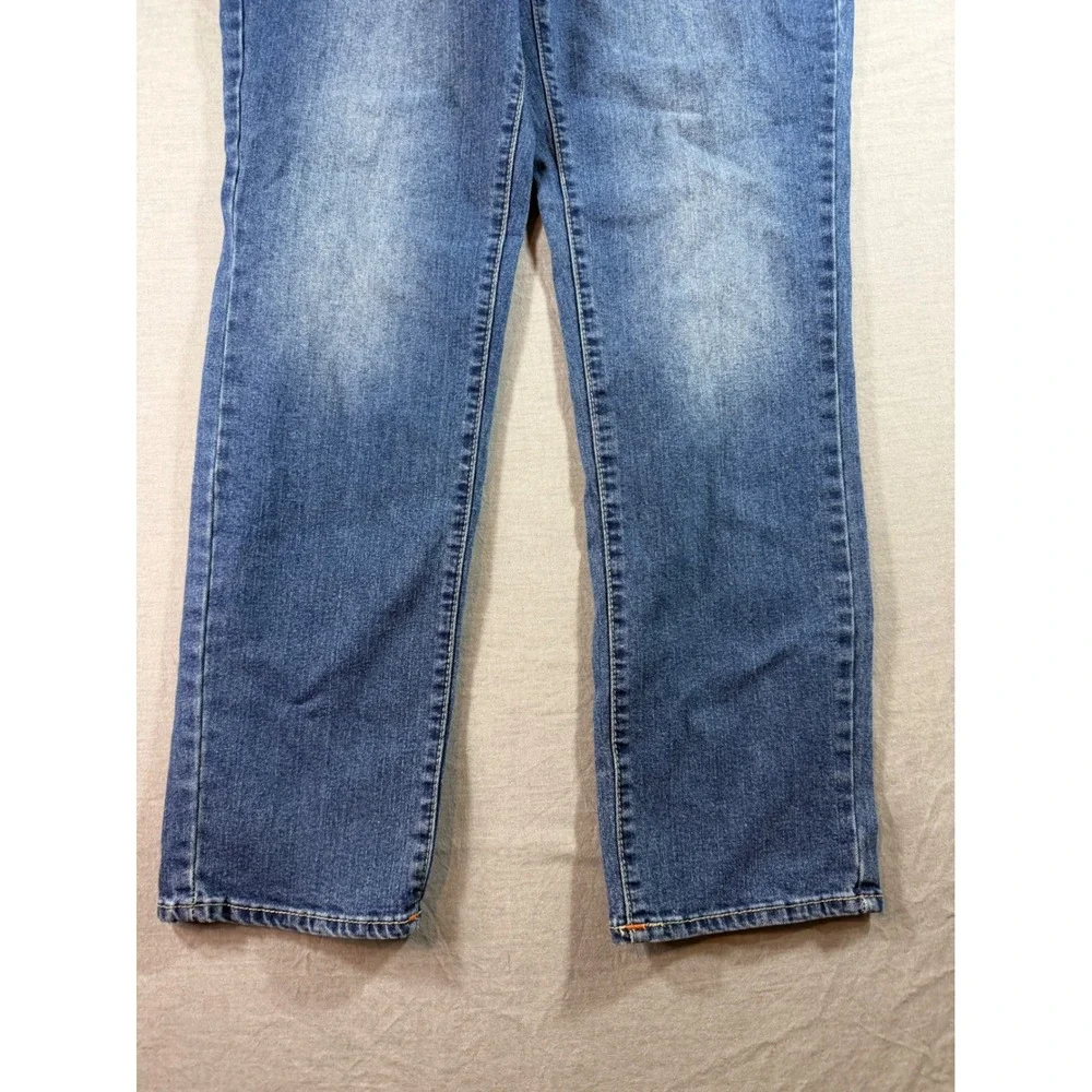 True Religion Geno Relaxed Slim Jeans Mens 37x31 Blue Excellent Horseshoe Stitch